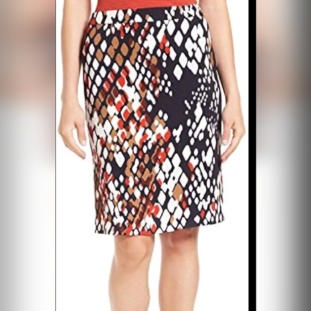 BOSS  Geometric Print Skirt